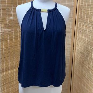 Michael Kors woman’s top blouse navy blue size S